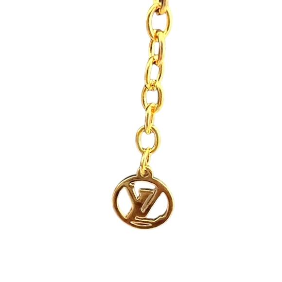 Louis Vuitton Monogram LV Layered Necklace with Pearl Flower details (LVXX027) - Picture 4 of 6